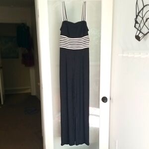 JOSEPH RIBKOFF Vintage 90s Swiss Dot Jumpsuit Black 6 NWT